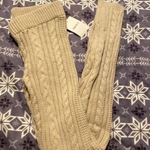 Cable Knit Skinny Ankle Leggings